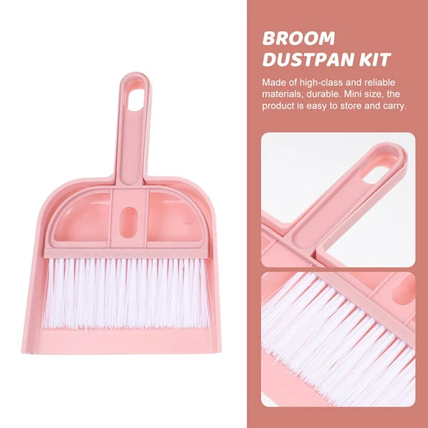 6 Sets Cleaning Artifact Miniature Brush and Dustpan Bulk Broom Tiny