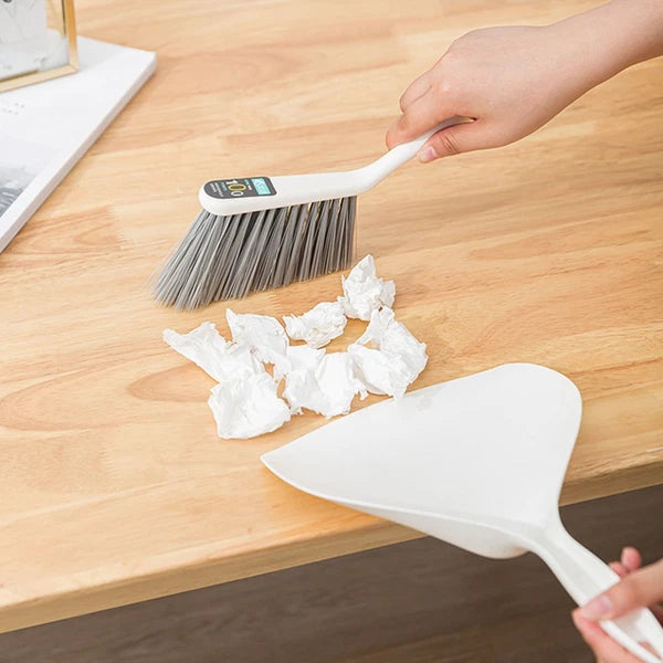 3 Sets Desktop Cleaning Kit Broom Dustpan Combination Supplies for The