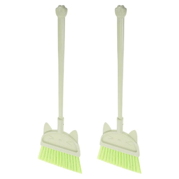 2 Pcs Children's Broom Set Toddler Baby Cleaning Toys Dustpan and Brush