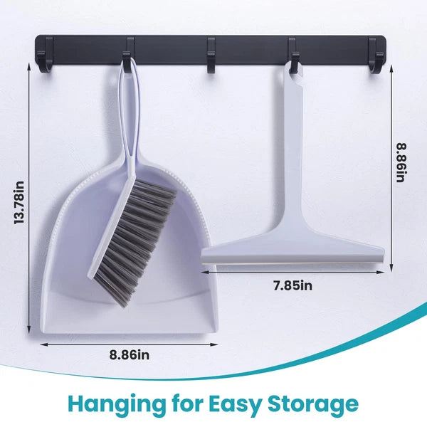 and Brush Set for pet, Handheld Broom Dustpan Cleaning Cat Litter, Car, Small