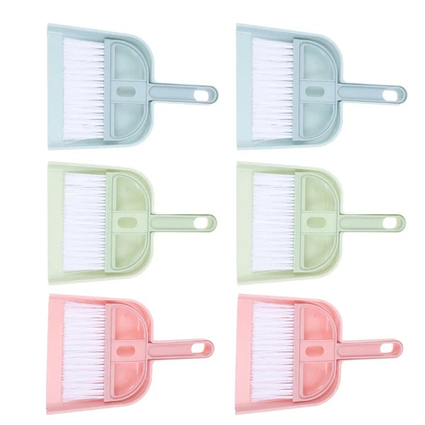 6 Sets Cleaning Artifact Miniature Brush and Dustpan Bulk Broom Tiny