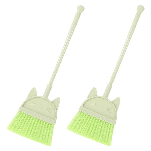 2 Pcs Children's Broom Set Toddler Baby Cleaning Toys Dustpan and Brush