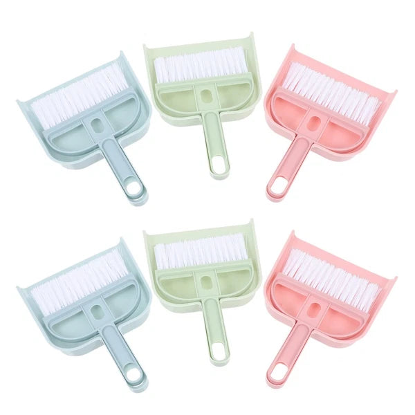 6 Sets Cleaning Artifact Set Small Broom And Dustpan Mini Broom-