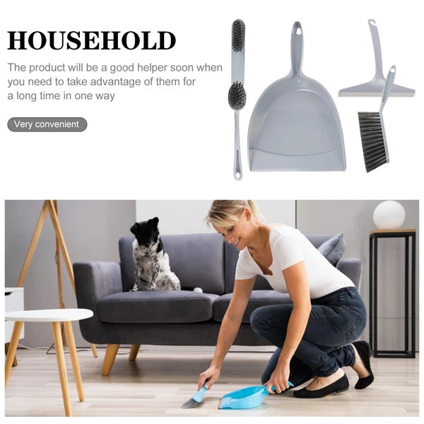 5 Pcs Broom Dustpan Child Small Cleaning Brush for Desk Mini Hand Brushes