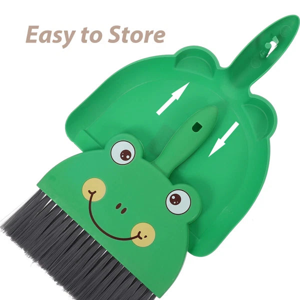 2 Sets Desktop Cleaning Brush Portable Mini Broom Dustpan And Small