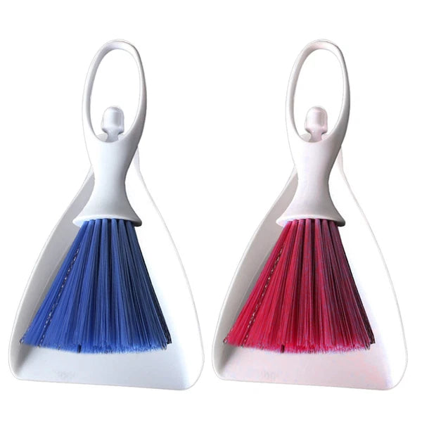 2 Sets Desktop Broom Counter Dustpan Brush Cleaning Tools Utensils