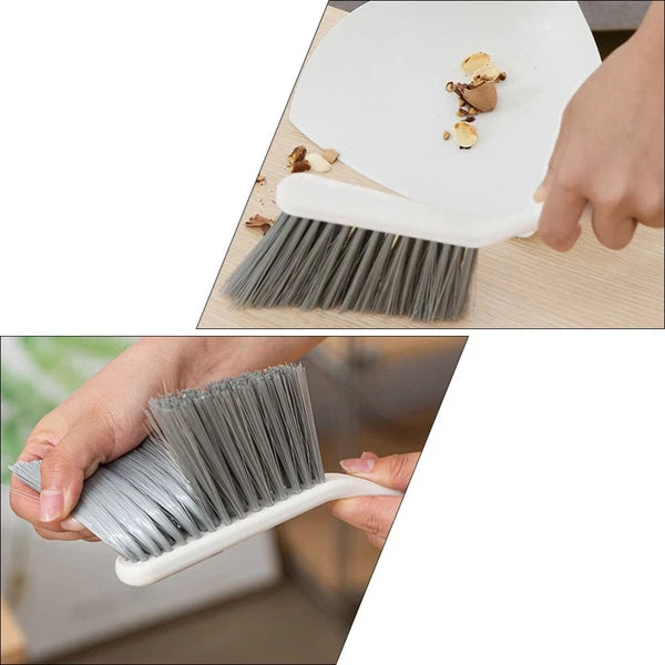 2 Sets Desktop Cleaning Kit Broom Dustpan Combination Accessories