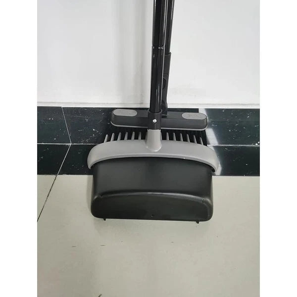 Broom & Dustpan Set Extendable Swivel Brush Comb Teeth Cleaning Multifunctional
