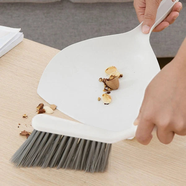 3 Sets Desktop Cleaning Kit Broom Dustpan Combination Supplies for The