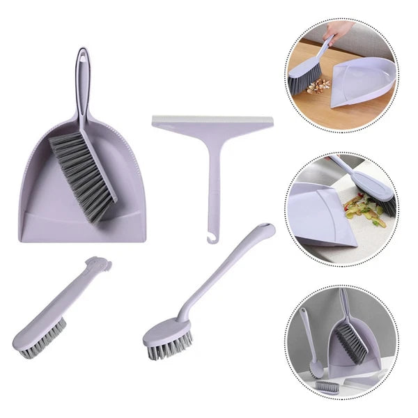 2 Pack Broom Dustpan Child Mini Table Brush Small Cleaning for Desk