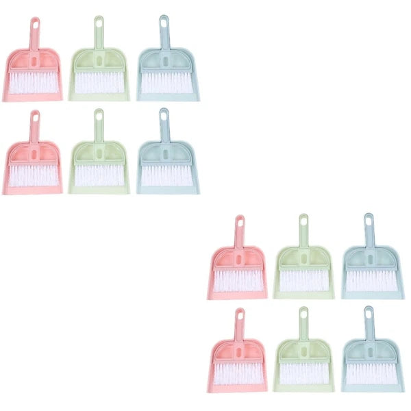 6 Sets Cleaning Artifact Set Broom With Shovel Small Dustpan-