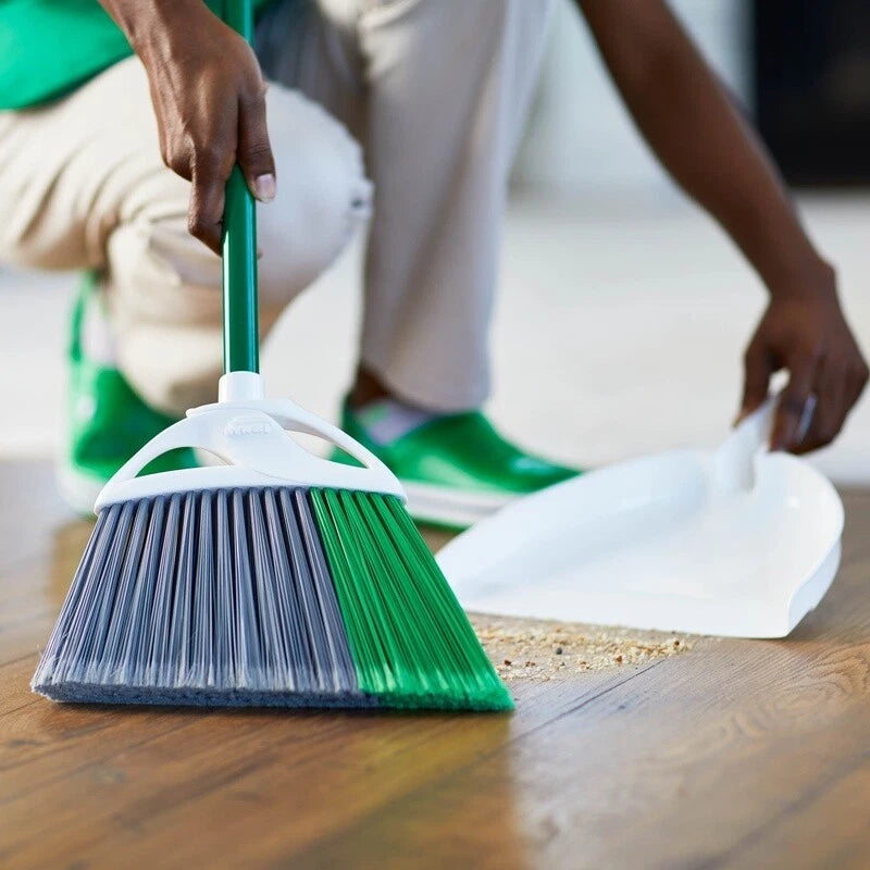 Precision Angle Broom Dust Pan Set All Surface Fibers Eco Friendly Clean Dust US