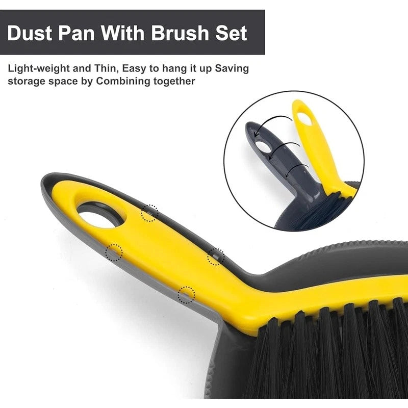 Mini Dustpan & Broom Set Handheld Cleaning Brush Combo Home Office Pet Care New