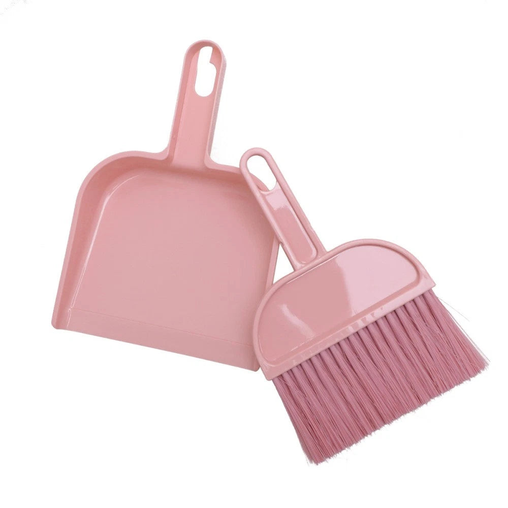 Mini Broom Dustpan Set Hand Whisk Pet Hair Removal Kitchen Gadgets