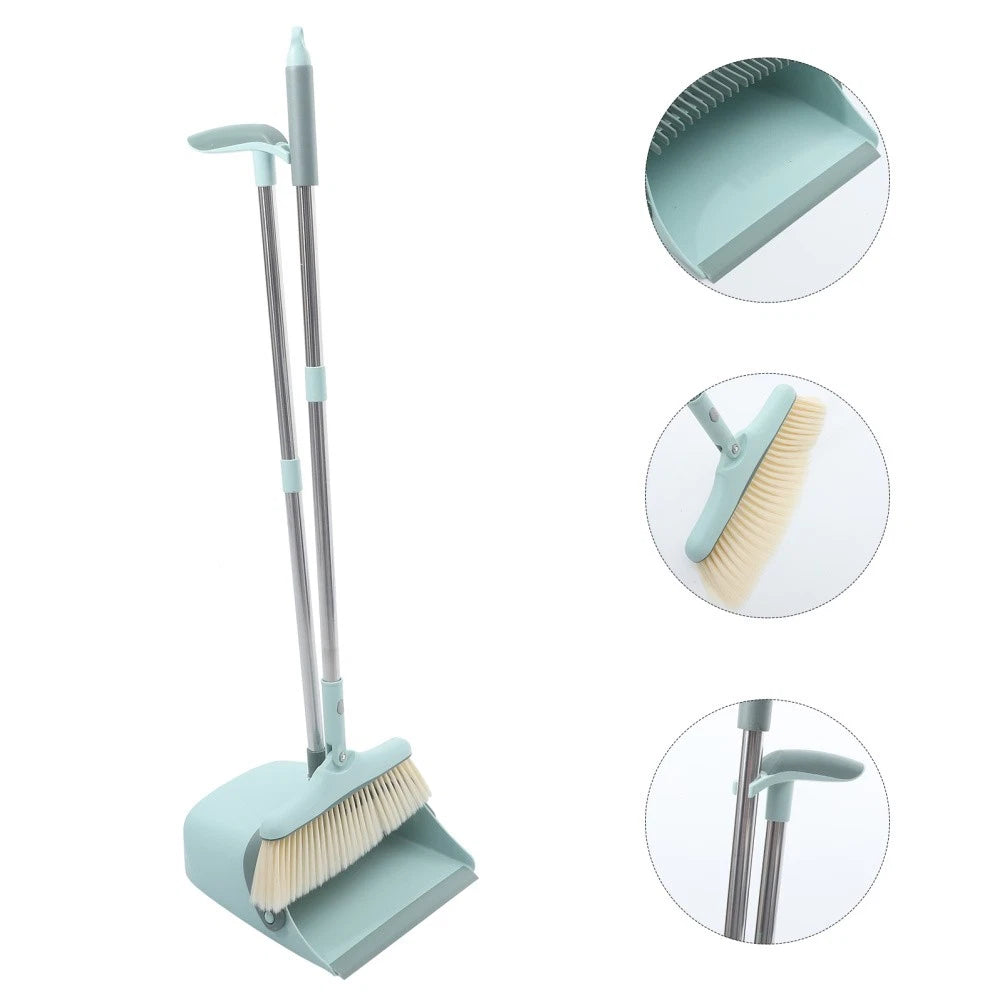Broom Dustpan Set with Office Household Cleaning Supplies Kit Dorm