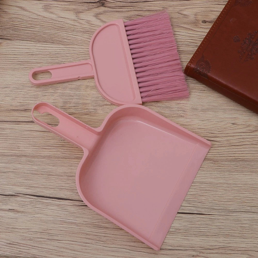 Mini Broom Dustpan Set Hand Whisk Cleaning Supplies Tools for Housekeeping