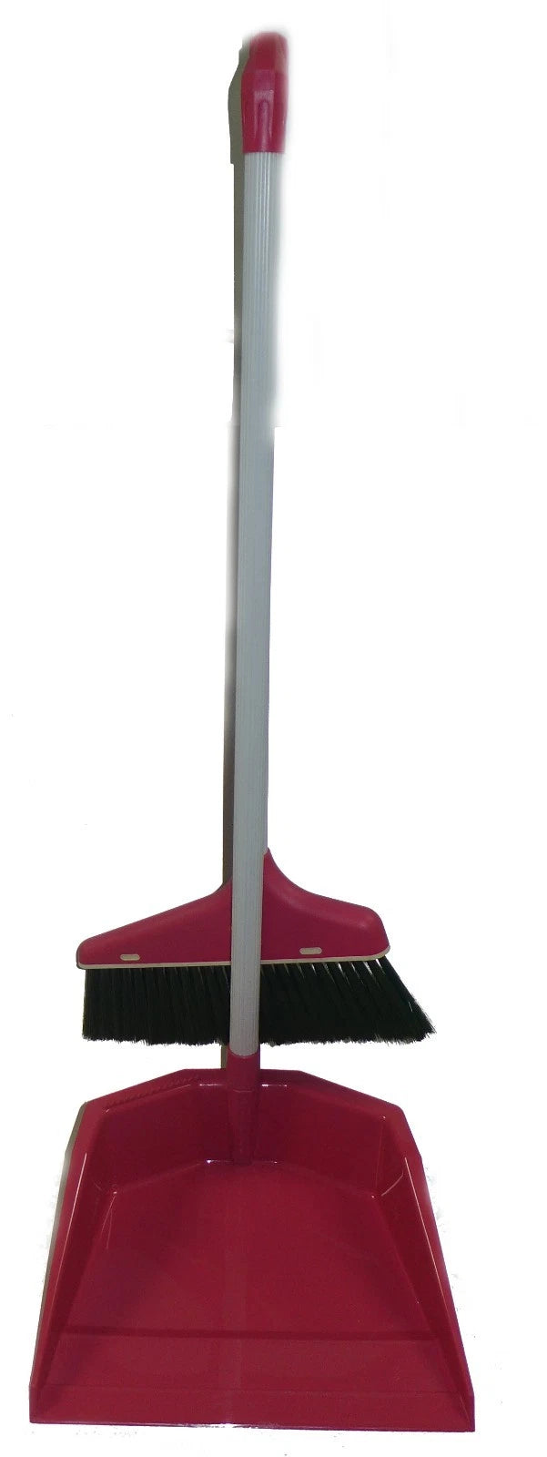 *Lot of 6 Pack* 2 PC LONG HANDLES BROOM AND DUST PAN SET 32" Broom NEW FDP142