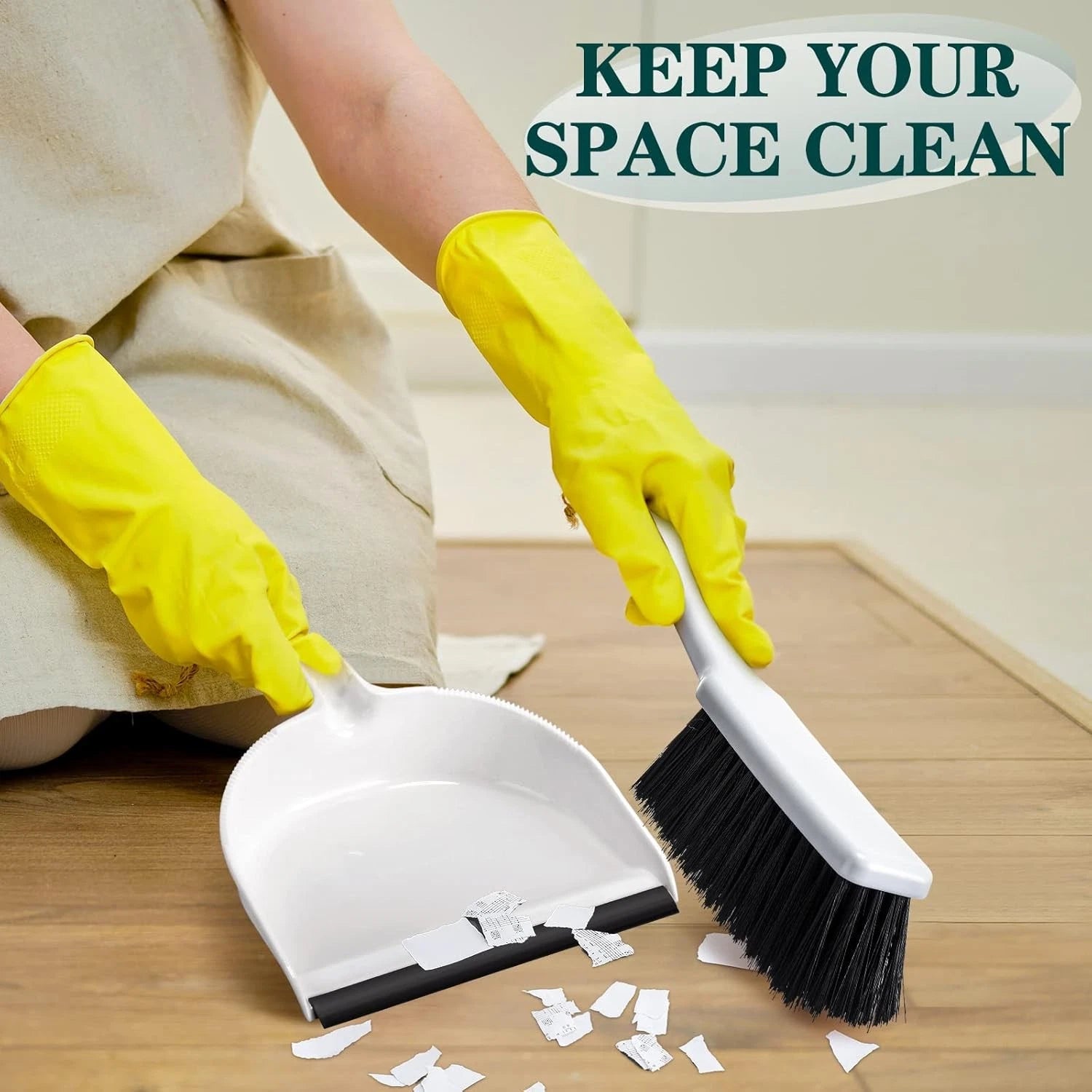 12-piece mini broom and dustpan set, portable handheld broom set