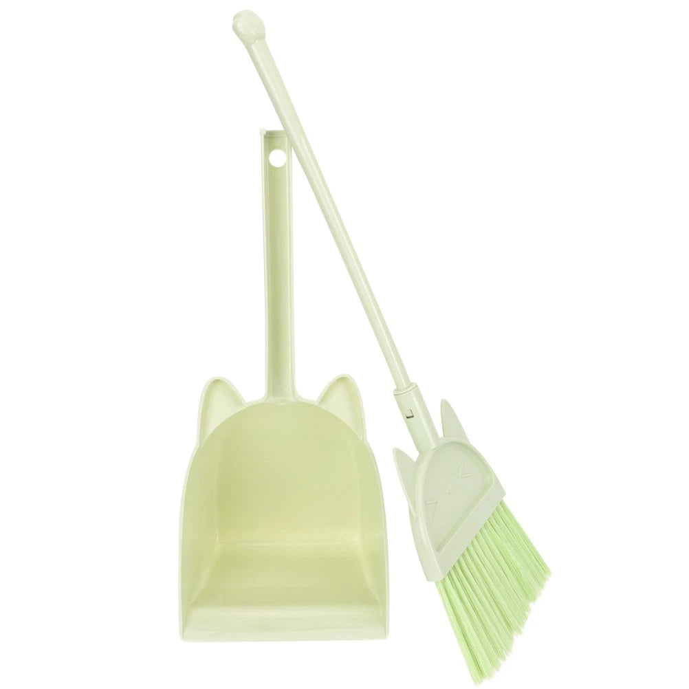 Children's Broom Set Cleaning Kids Childs Dustpan Brush Toddler Small Classroom