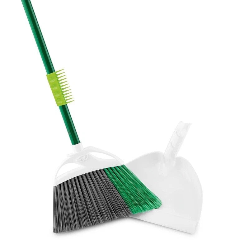 Precision Angle Broom Dust Pan Set All Surface Fibers Eco Friendly Clean Dust US