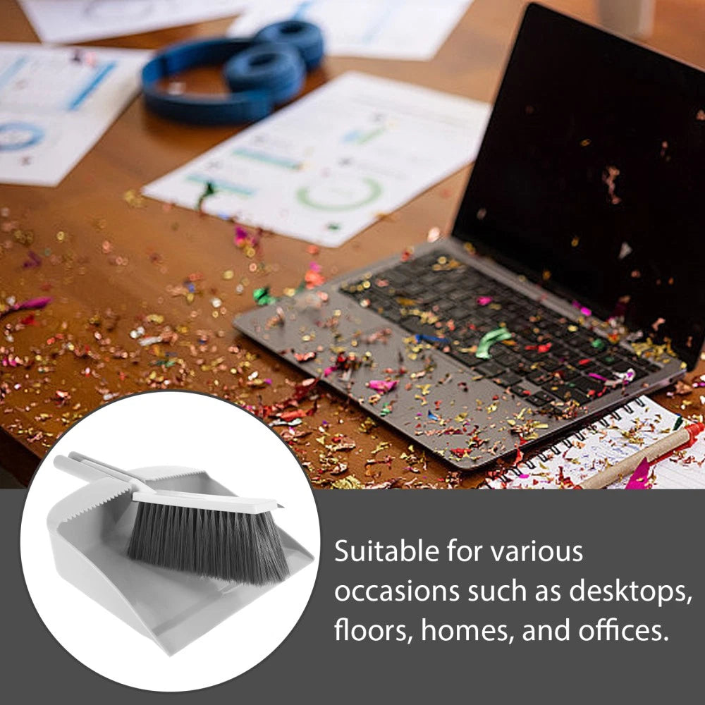 Mini Dustpan Broom Set Desktop Small Brush and Table Sweeper for Crumbs