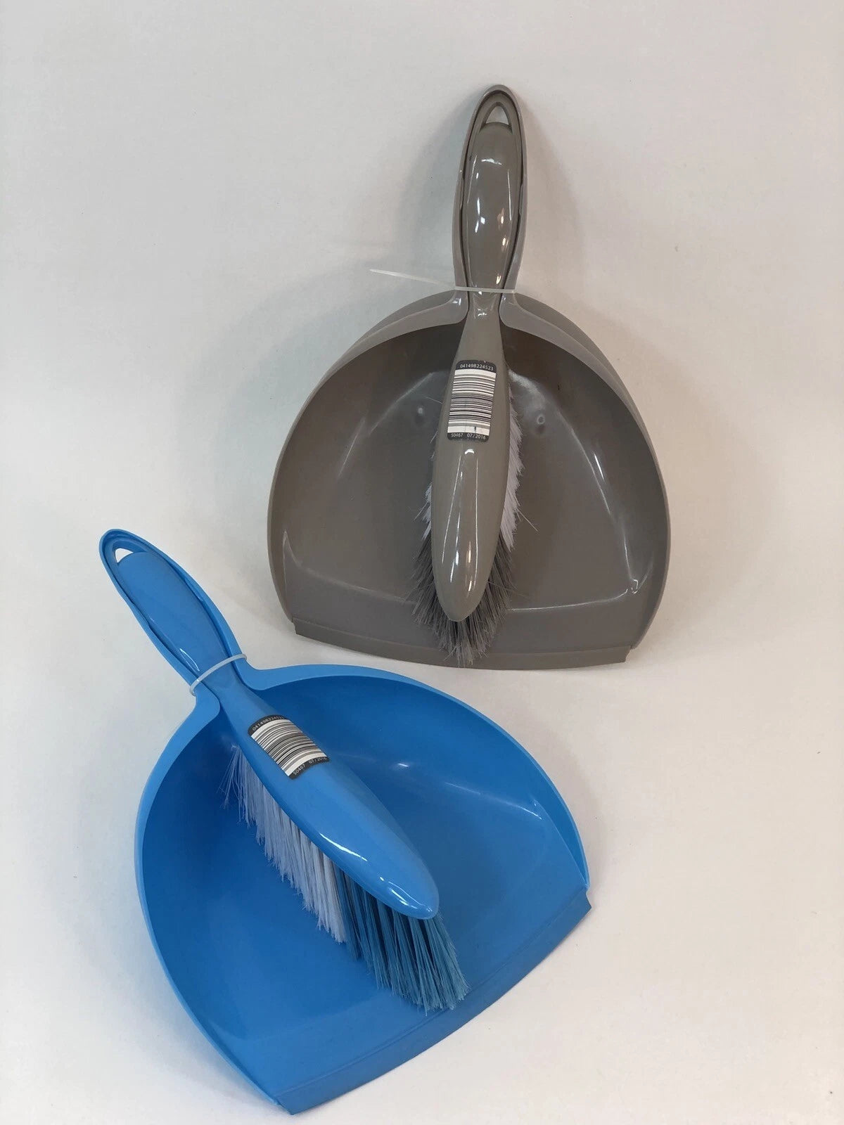 Easy Home Quick Clean up Dust Pan Duster Brush Sweep Set Red Blue