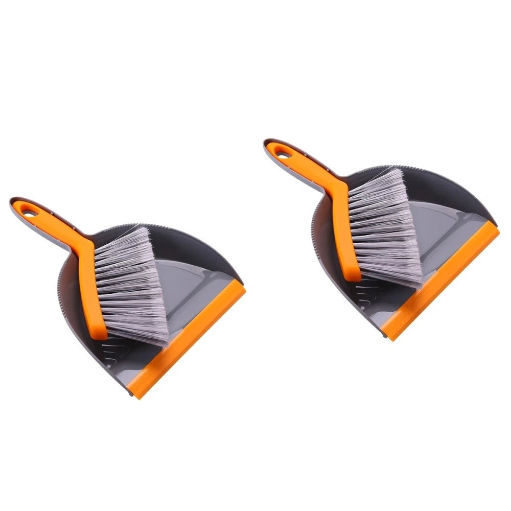 2 Pack Mini Broom Set Desktop Dustpan and Brush Sets Small Handheld