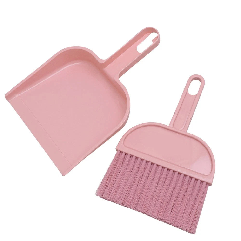 Mini Broom Dustpan Set Hand Whisk Pet Hair Removal Kitchen Gadgets