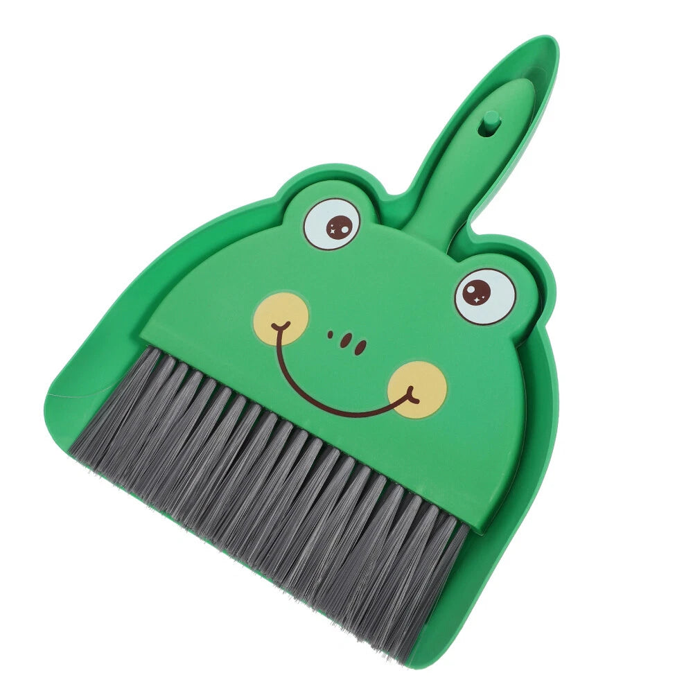 2 Sets Desktop Cleaning Brush Portable Mini Broom Dustpan And Small