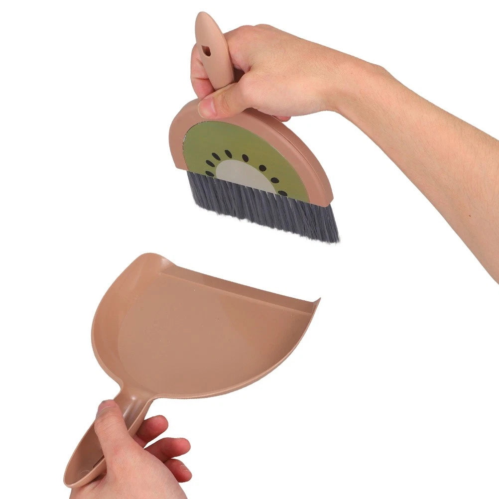 Mini Broom Set Desktop Dust Cleaner Small Dustpan Child Travel with