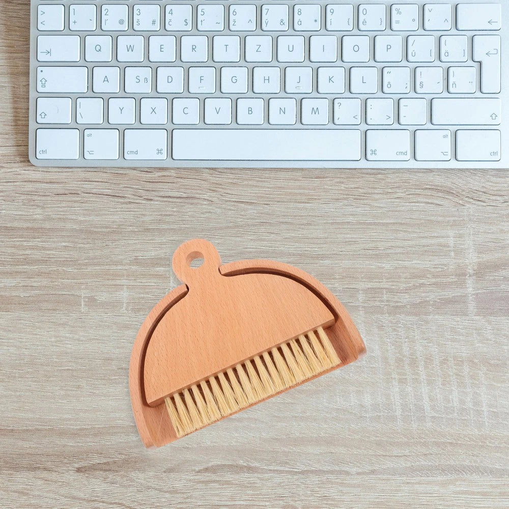 Mini Whisk Broom Desktop Cleaning Brush Set Dad Toddler Hand Dustpan Portable