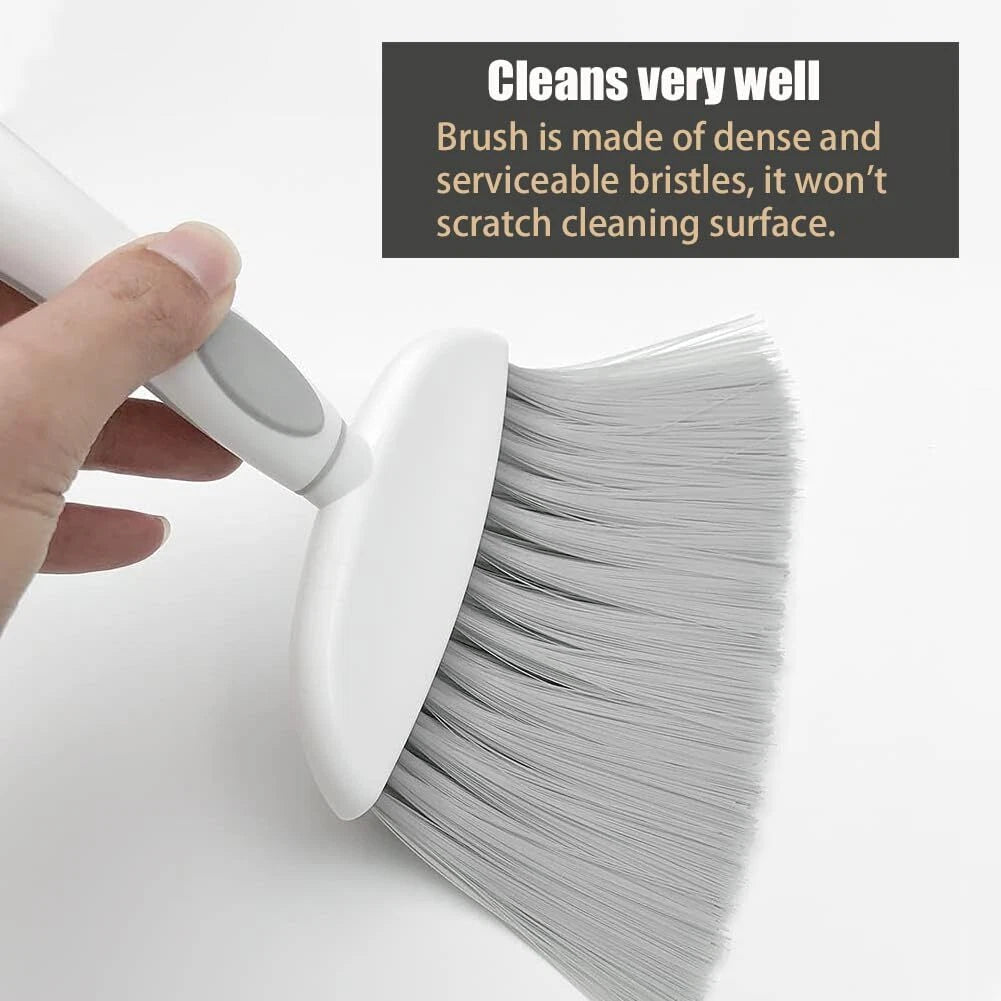 Broom Dustpan Brush Small Dust pan  Small Dustpan and Brush Set Mini Broom an...