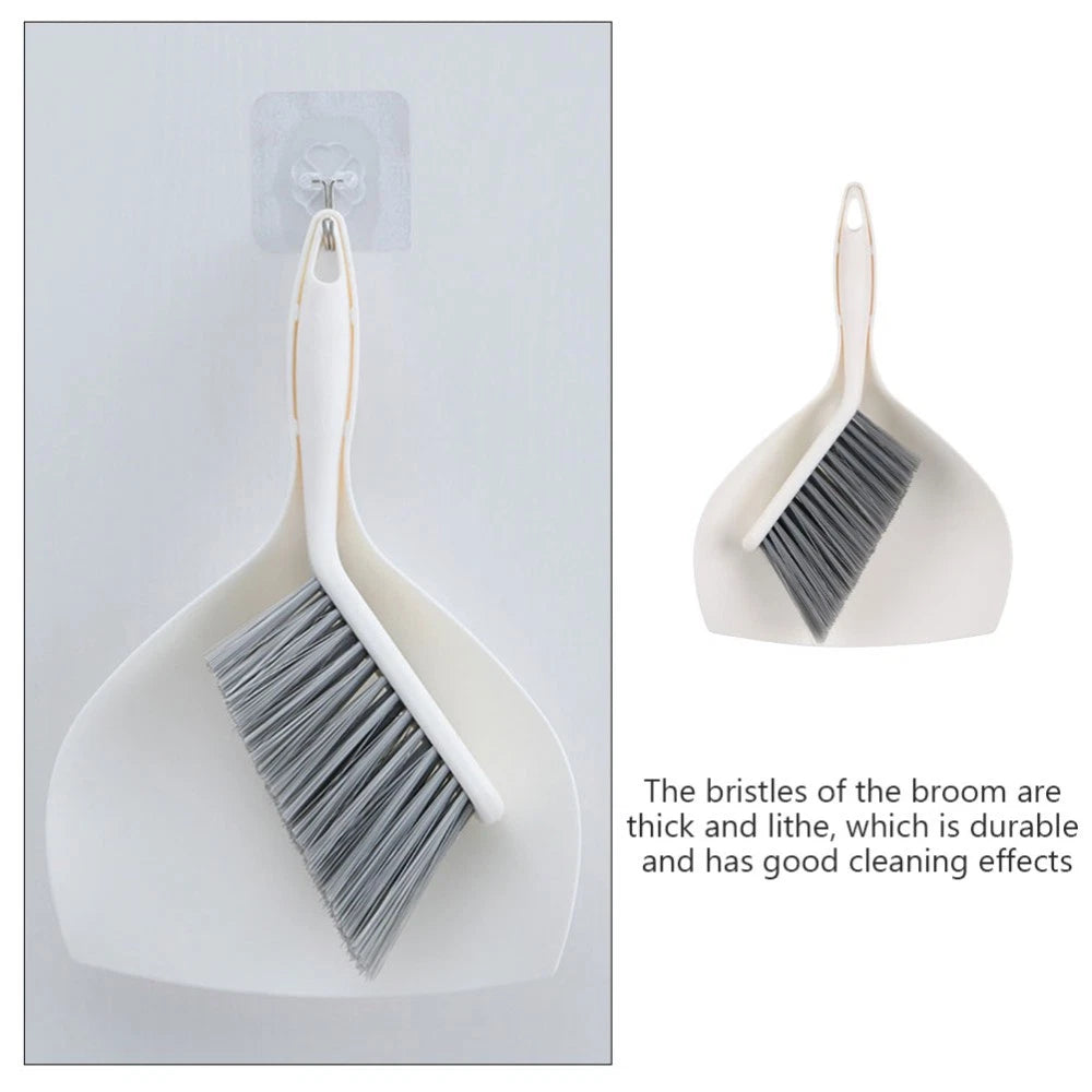 2 Sets Desktop Cleaning Kit Broom Dustpan Combination Accessories