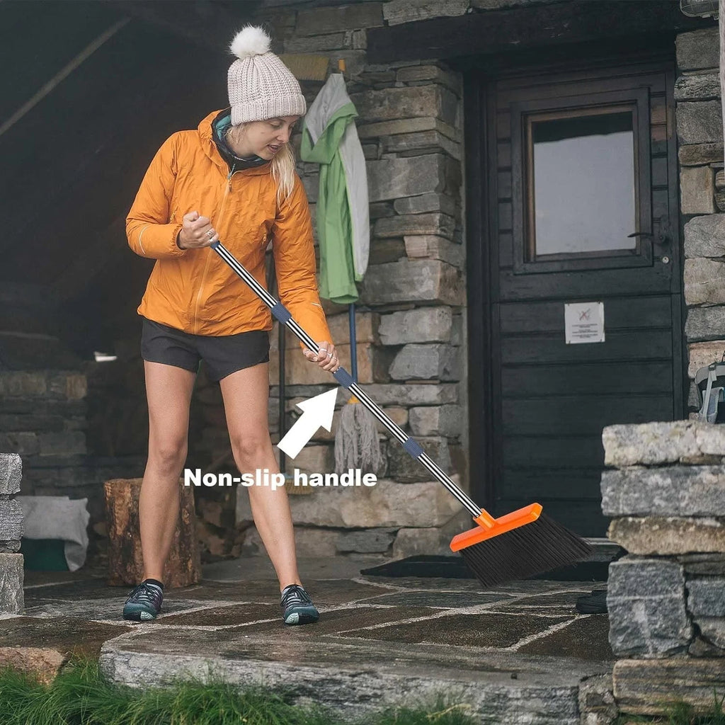 Self-Cleaning Broom & Dustpan Set – Adjustable, Eco-Friendly Cleaning Solution