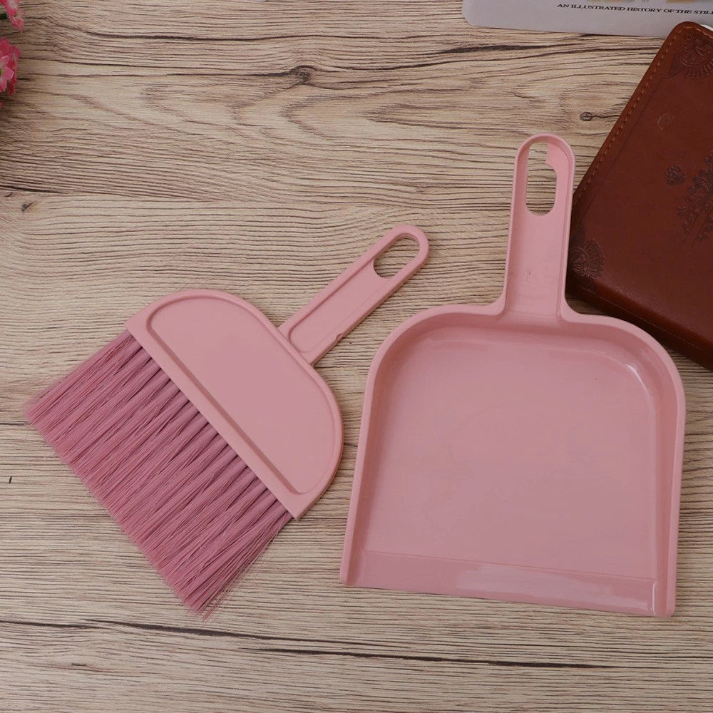 Mini Broom Dustpan Set Hand Whisk Pet Hair Removal Kitchen Gadgets