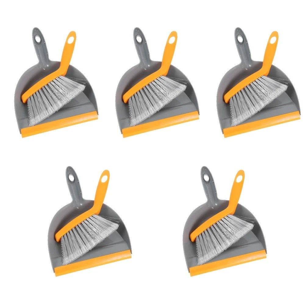 1 Set Desktop Dustpan Brush Set Small Mini Scrubber Dust Pan Broom Cleaning