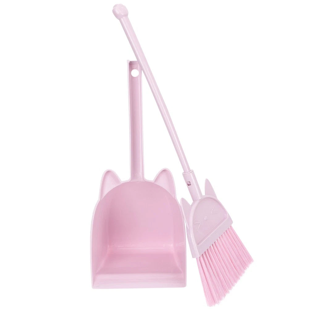 Children's Broom Set Toddler Childrens Sweeping Brush and Dustpan for