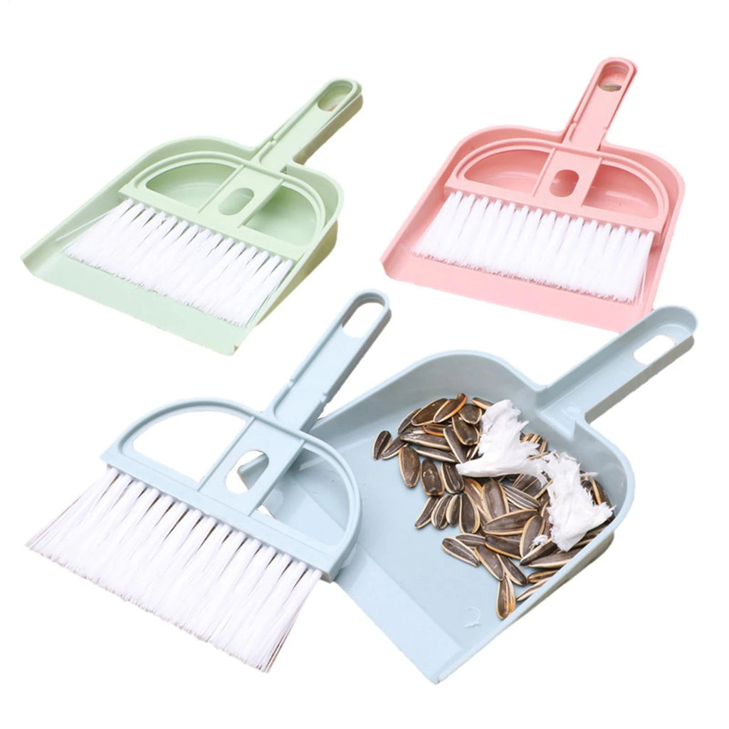 1PC Mini Hand Broom And Dustpan Set Small Dust Pans With Brush Set Cleaning NEW