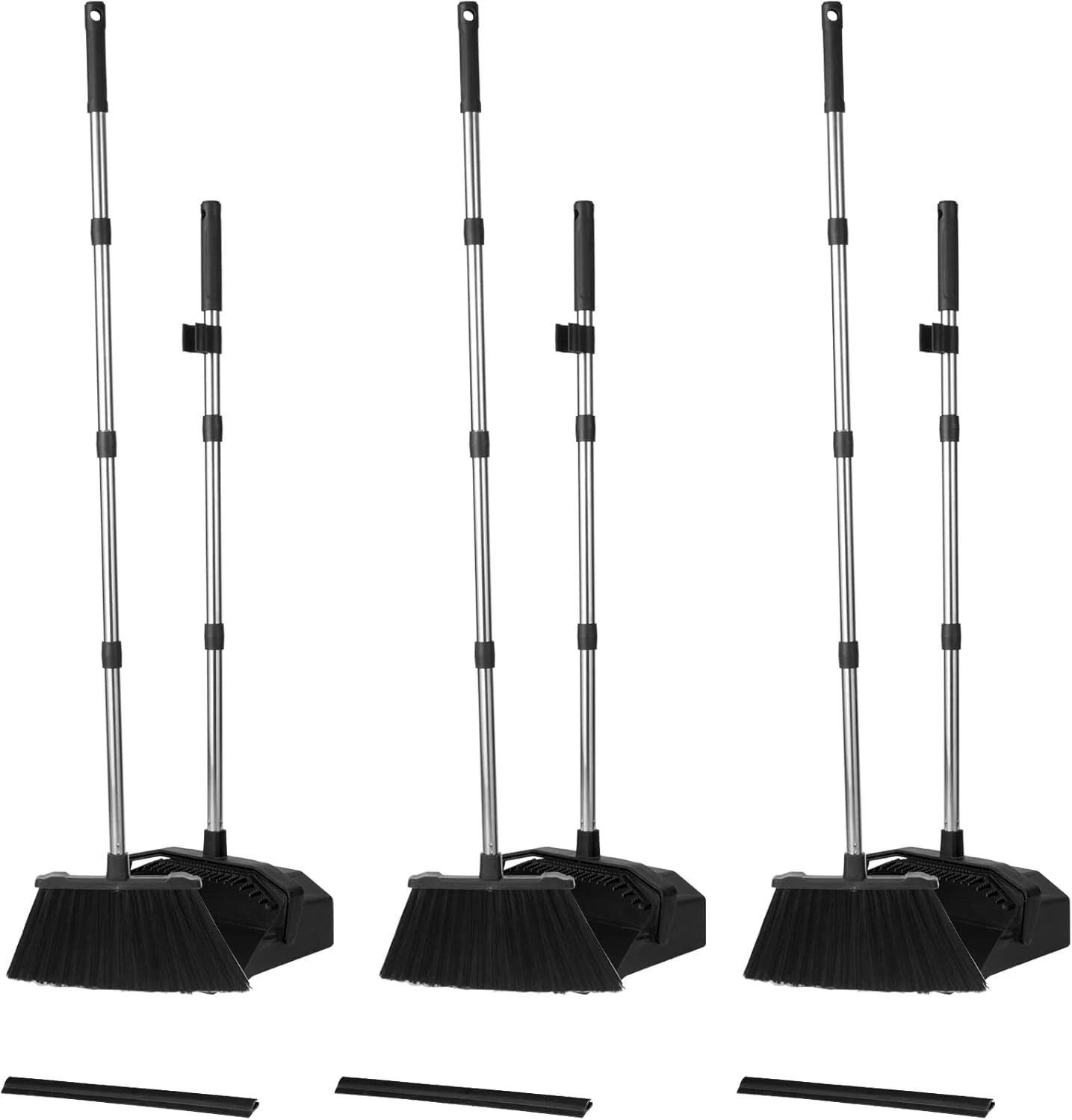Effortless 51-Inch Broom and Large Dustpan Set – Perfect for High-Traffic Areas