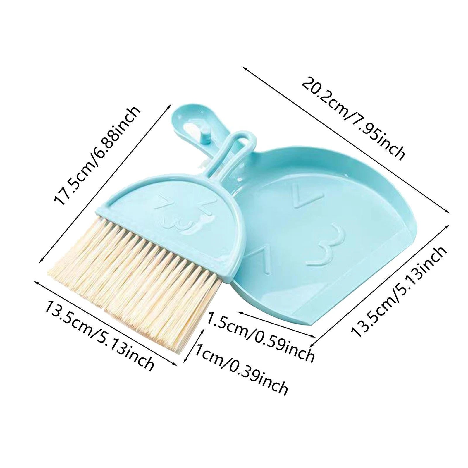 Mini Hand Broom and Dustpan Set Small Dust Pans with Brush Set