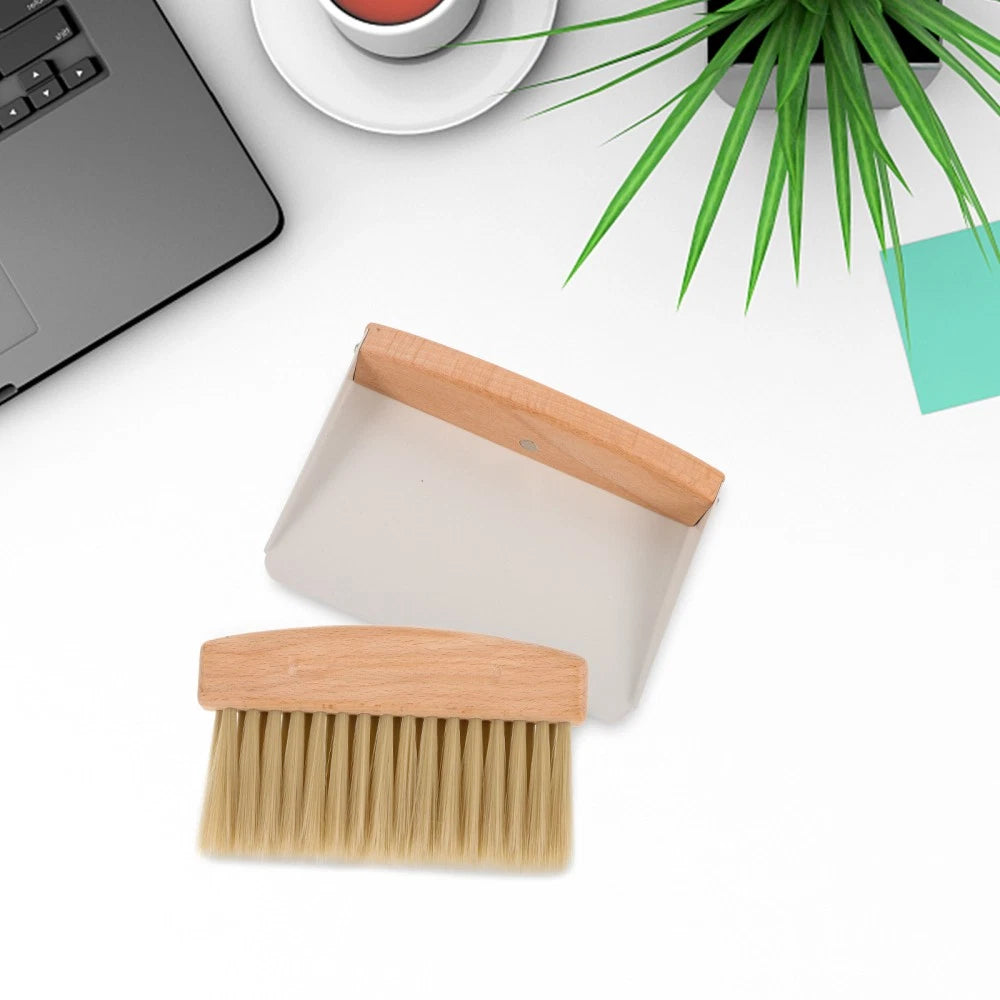 Cleaning Brush Dustpan Desktop Kit Child Office Broom Set Mini and