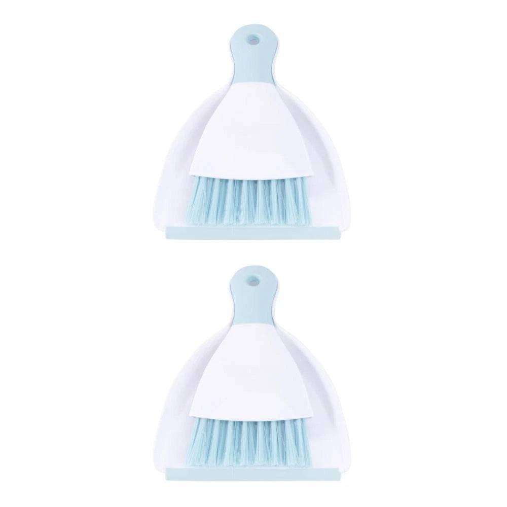 Set of 2 Convenient Small Dustpan Desktop Cleaner Cleaning Tools