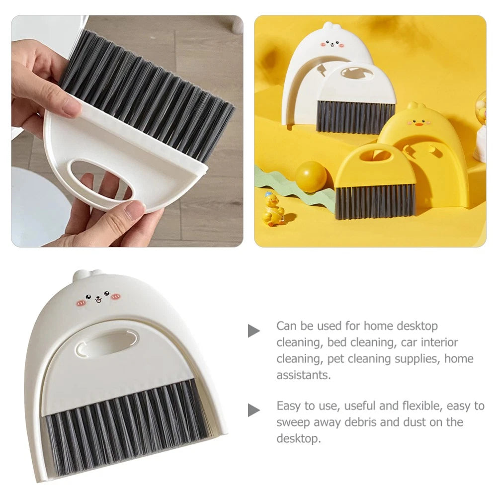 Mini Dustpan Set Child Cartoon Mini Broom And Portable Mini Broom-