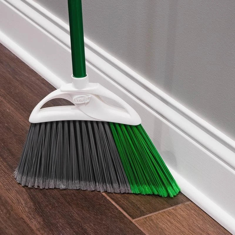 Precision Angle Brooms & Dust Pan 2 Packs All Surface Cleaning Tools Set Green
