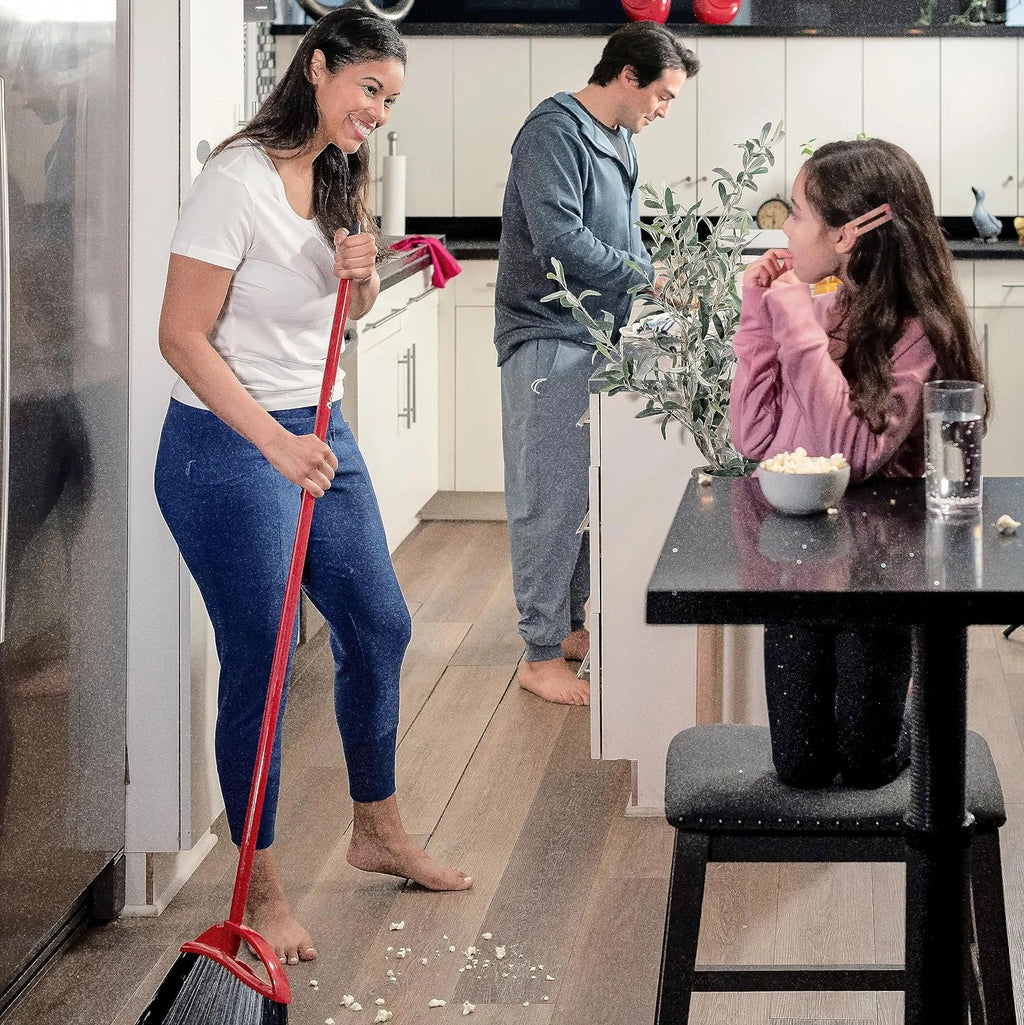 Pet Pro Broom with Step-On Dustpan | Remove 99% with One Sweep | Dustpan Remo...