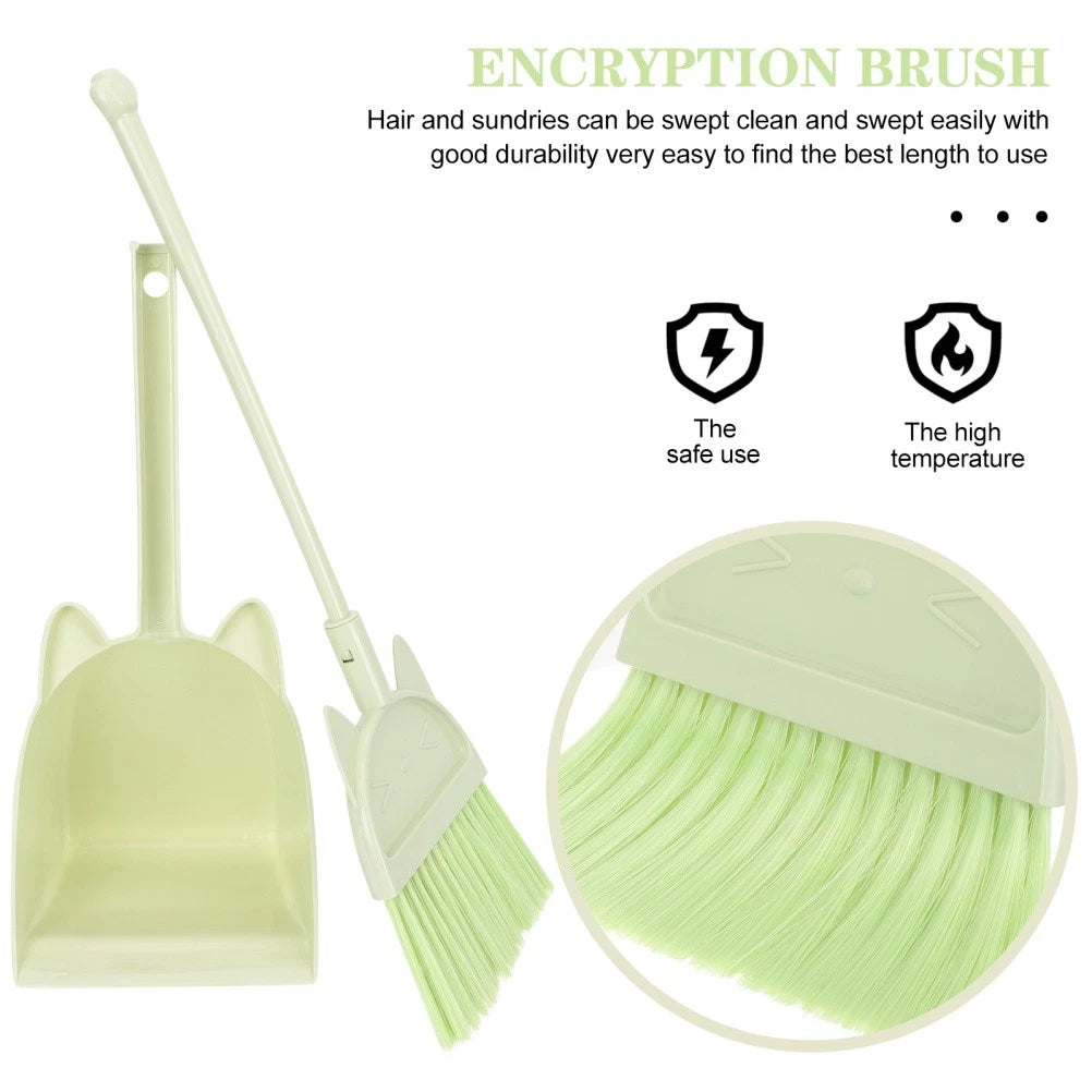 Children's Broom Set Cleaning Kids Role Play Toddler Dust Pan Mini Dustpan