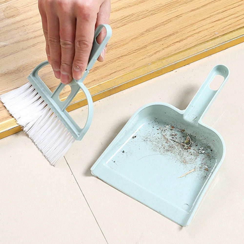 6 Sets Cleaning Artifact Miniature Brush and Dustpan Bulk Broom Tiny