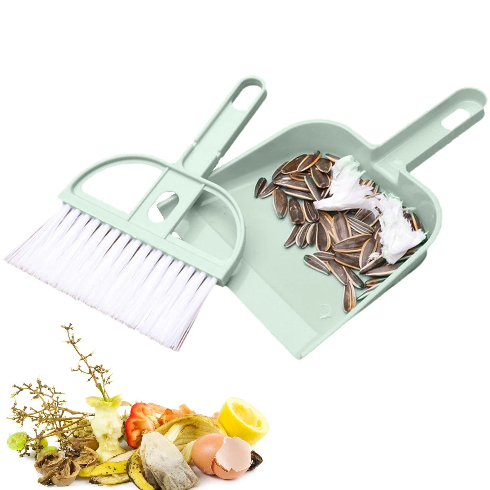 1PC Mini Hand Broom And Dustpan Set Small Dust Pans With Brush Set Cleaning NEW
