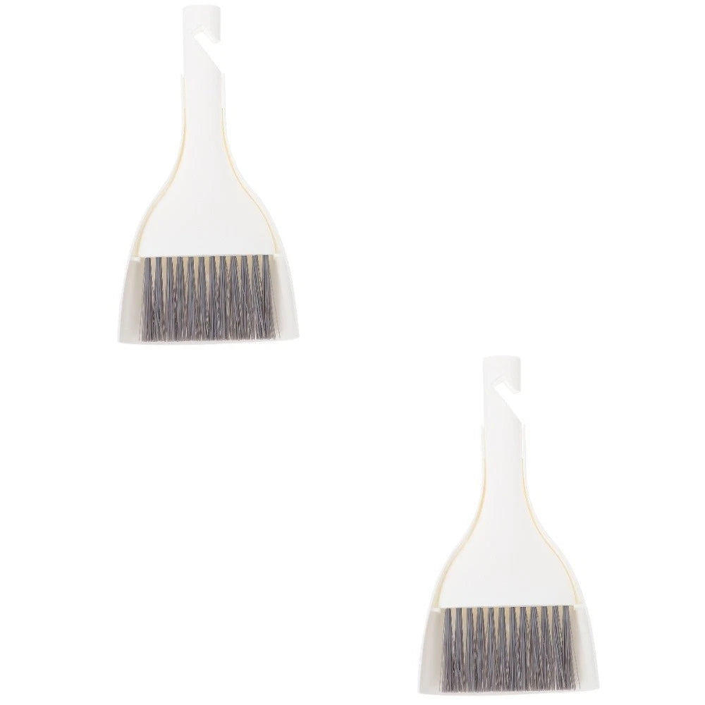 2 Sets Mini Dustpan Broom Desktop Cleaner Hand Cleaning Supplies