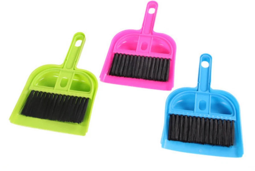 10pcs Desktop cleaning brush computer keyboard brush Mini broom dustpan set